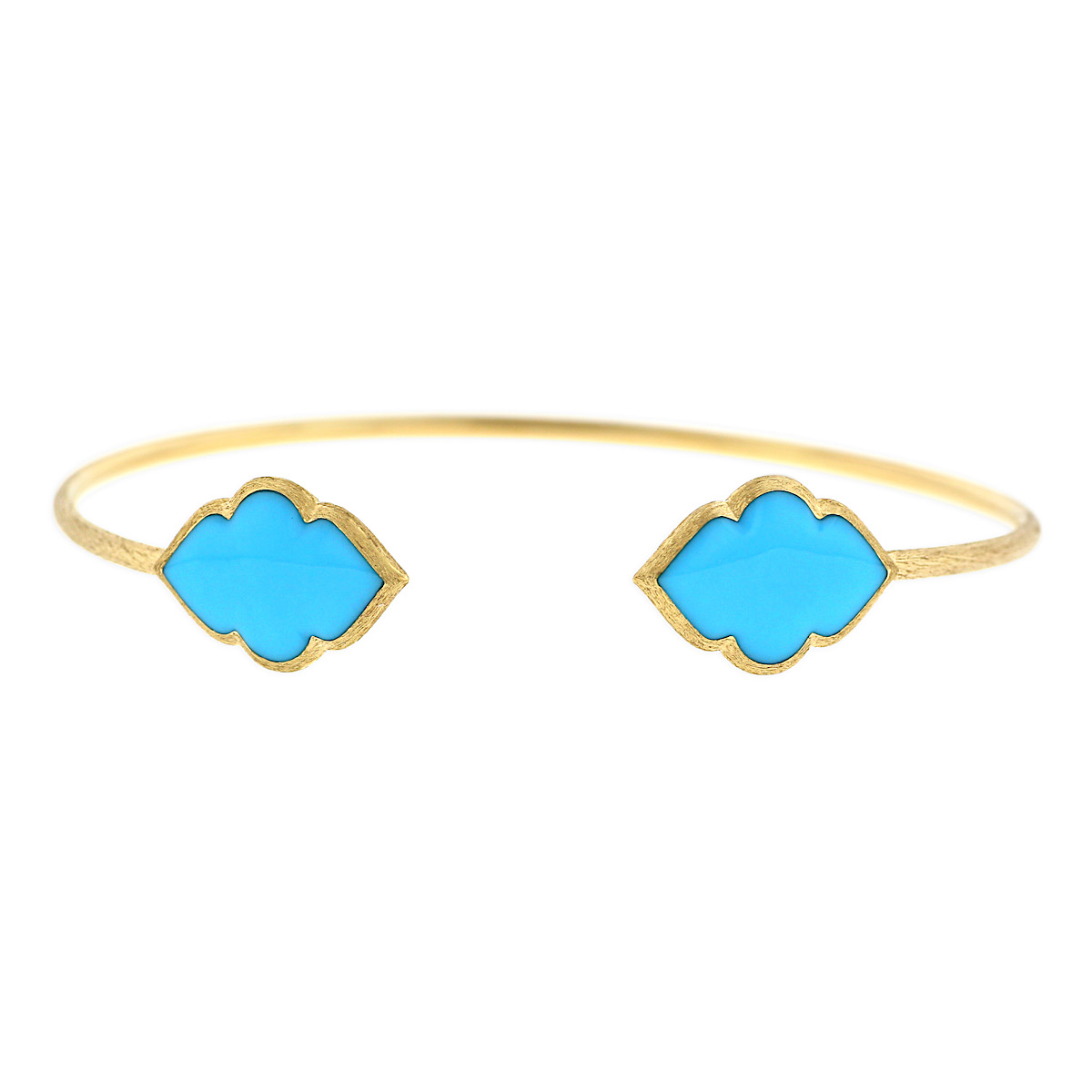 Kabana 14K Gold Turquoise Bracelet