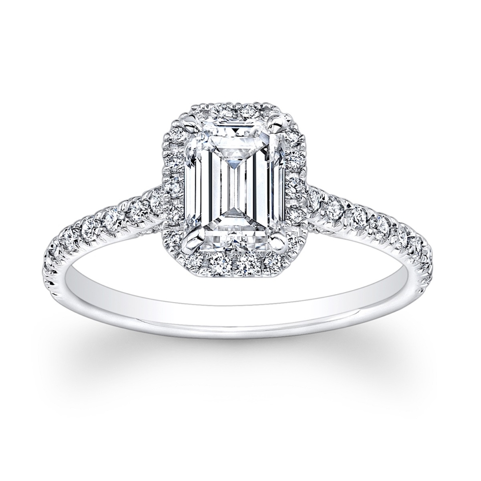 Emerald-Cut Diamond Engagement Ring