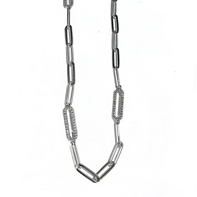 Paper Clip Sterling Chain